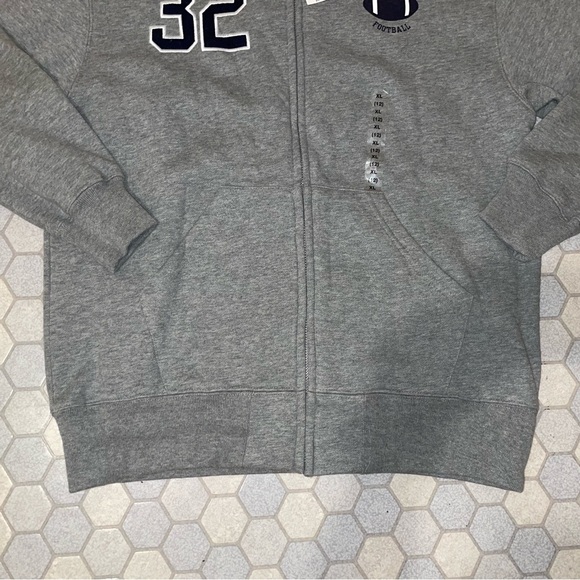 Gap Kid’s Grey Football Hoodie - Size XL - Picture 2 of 6
